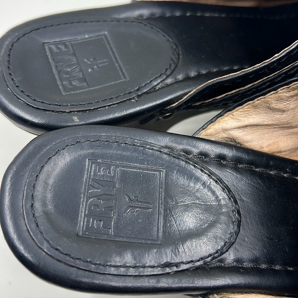 Frye Leather Clogs, Size 7, Worn Once - Picture 4 of 6
